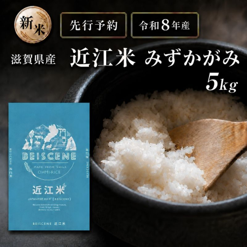 【令和8年産】新米 先行予約 特A受賞歴 みずかがみ 米 近江米 5kg 白米 お米 ミズカガミ こめ コメ 滋賀県 豊郷町 2802038 - 滋賀県豊郷町