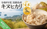 令和8年産米　淡路島産キヌヒカリ　玄米5㎏