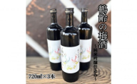 雪国のお酒「鶴齢の梅酒」純米吟醸仕込み【四合瓶720ml×3本】