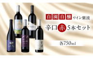 自園自醸ワイン紫波 辛口 赤ワイン 5本セット ワイン 日本ワイン 国産ワイン 赤 セット 飲み比べ わいん 酒 自園自醸ワイン紫波 辛口 さけ ぶどう 葡萄 ブドウ 5本 国産 プレゼント おすすめ (AL112)