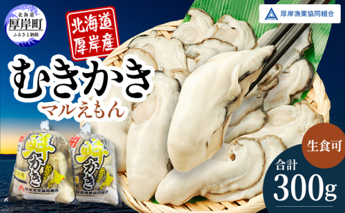 厚岸産 鮮かき 小分け 150g×2パック  剥き牡蠣 カキ 魚貝類 生牡蠣 海鮮 海の幸 海のミルク オイスター 生食用 生食用かき かき鍋 かきフライ 食材 食べ物  2805278 - 北海道厚岸町