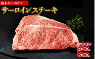 熊本和牛 あか牛 サーロイン ステーキ 400g 肉 牛肉 国産 赤身 霜降り 冷凍 お取り寄せ グルメ ご馳走 お祝い 記念日 熊本県 水上村