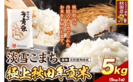米 極上秋田年貢米  淡雪こまち 北秋鹿角地域 5kg 令和7年産 秋田県産 [米 お米 こめ 白米 精米 ご飯 ごはん 米どころ 秋田県産 5kg袋 淡雪こまち]