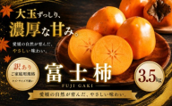 ＜訳あり 愛媛県産富士柿 合計約3.5kg＞『2026年11月上旬～12月下旬迄に順次出荷予定』かき 柿 ふじ柿 果物 くだもの フルーツ 旬 大玉 大きいサイズ 濃厚 秋の味覚 食べ応え抜群 特産品 株式会社OSN 愛媛県 西予市 【常温】