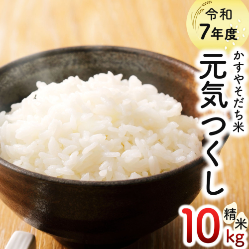 令和7年産 かすやそだち米「元気つくし」精米 10kg (5kg×2)｜福岡県産 ブランド米 白米 お取り寄せ ごはん 人気 高評価 九州米【KN004】 2809489 - 福岡県篠栗町