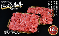 肉 和牛 にいがた和牛 切り落とし 500g × 2袋 にいがた和牛 黒毛和牛 牛肉 ギフト 贈答用 グルメ お取り寄せ 新発田市産 ごちそう 精肉 新潟県 新発田市 yoneichi006