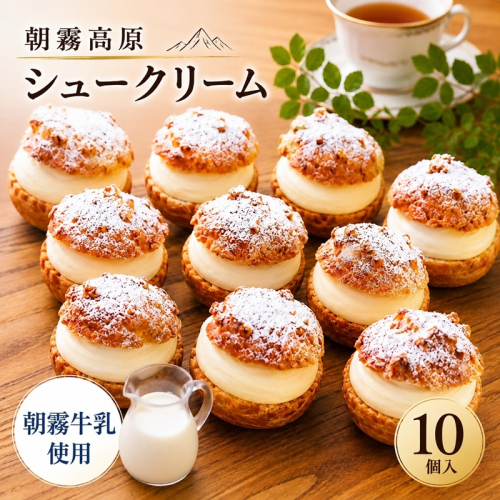 0015-118-01 藤太郎本店 朝霧高原シュークリーム 10個 2811292 - 静岡県富士宮市