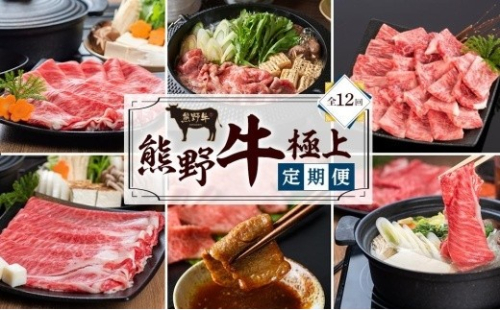 【定期便全12回】熊野牛 極上定期便セット（1カ月に1回お届け）（全12ヵ月） ［MG102］ 2811431 - 和歌山県那智勝浦町