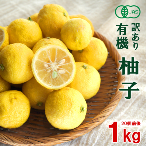 訳あり 有機 ゆず 約1kg （20個前後） 有機JAS認定 京都 柚子 柚  2811545 - 京都府舞鶴市