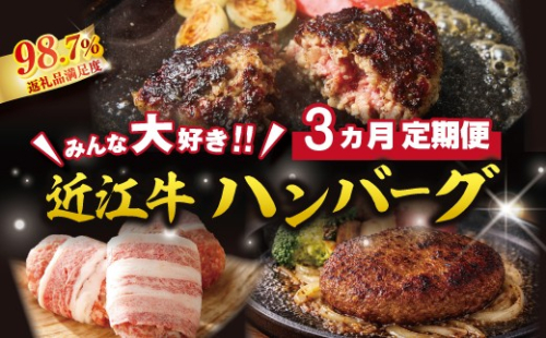 【期間限定】みんな大好き　ハンバーグ定期便【ZZ63W】（滋賀県　近江八幡市） 2817568 - 滋賀県近江八幡市