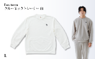 Lux Terra クルーネックトレーナー 白 Lサイズ