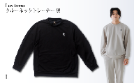 Lux Terra クルーネックトレーナー 黒 Lサイズ