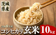 茨城県産 R8年産 コシヒカリ玄米 10kg 米 お米 こめ コメ 玄米 茨城 ご飯 国産米 令和8年 令和8年産 【有限会社桂農産】【ho1807】