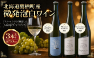 微発泡白ワイン3本セット Bacchus Petillant 2025（バッカス ペティアン 2025）750ml×1本、Meunier Petillant 2025 （ムニエ ペティアン 2025）750ml×1本、Chardonnay Petillant 2025（シャルドネ ペティアン 2025）750ml×1本 【 2026年10月上旬 ～ 2027年1月上旬頃迄発送 】