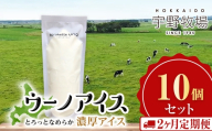 【定期便2ヵ月】ウーノアイス　10個セット