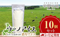 【定期便5ヶ月】 ウーノアイス　10個セット