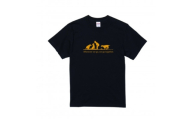 CafeどすオリジナルTシャツ　A柄黒　Mサイズ【1622530】
