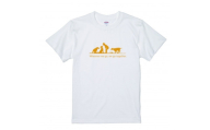 CafeどすオリジナルTシャツ　A柄白　Lサイズ【1622599】