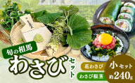 旬の相馬 相馬わさび 小セット約240g  薬味 野菜 食品 FAI-0040
