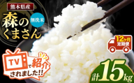【 新米予約 】【 定期便12回】令和8年産 熊本県産 森のくまさん 無洗米 15kg |  熊本 和水町 小分け 5kg 単位 5kg 10kg 15kg 20kg 25kg 30kg 熊本県 熊本 くまもと  単一米 単一原料米 こめ 米 ごはん 銘柄米 日本遺産 返礼品