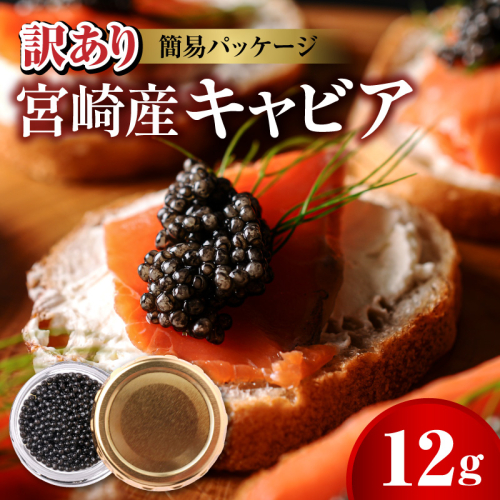 世界三大珍味　本格熟成キャビア　宮崎産キャビア　12g　お試し　訳あり　簡易パッケージ　N027-YA5546 2828764 - 宮崎県延岡市