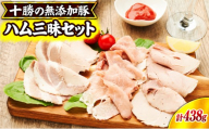 十勝の無添加豚 無添加ハム三昧セット ［うらがみミート］ 無塩せき 保存料・結着剤不使用【 ハム 詰め合わせ 肉 豚 国産 惣菜 おつまみ 料理 加工品 北海道 十勝 幕別 】