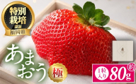 ＜予約受付中！2026年11月より順次発送予定＞あまおう「極」 (1個・約80g) 苺 いちご イチゴ 国産 福岡県 果物 フルーツ 冷蔵 特別栽培 贈答 ＜離島配送不可＞【ksg1978】【うるう農園】