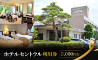 ホテルセントラル　宿泊利用券　3,000円分　(3,000円×1)