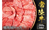 【2027年1月より順次発送開始】【和牛セレブ】常陸牛 焼肉 肩ロース200g×6P｜茨城県 行方市 ふるさと納税 お肉 牛肉 焼肉 BBQ 肩ロース（IA-14）