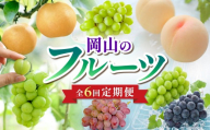 【2027年発送・先行予約】【定期便】岡山のフルーツ定期便6回コース（7月～12月配送 計6回お届け！）【岡山白桃 マスカット・オブ・アレキサンドリア 桃太郎ぶどう ニューピオーネ シャインマスカット 晴王 紫苑 あたご梨 ぶどう 梨 果物 くだもの フルーツ 定期便】