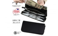 FUKUNARY 広島レザー 本革 牛革 千菱 長財布 Bシュリンク ブラック HL001-BK