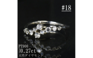 ＜サイズ:18号＞Pt900ダイヤモンド0.27ctリング R4140DI-P【1763843】