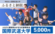 【返礼品なし】ふるさと勝浦市わがまち応援寄附金 国際武道大学 寄附額 5000円 千葉県 勝浦市 寄附のみ 応援 支援 大学支援 母校 母校支援 教育 教育支援 大学 st-p