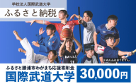 【返礼品なし】ふるさと勝浦市わがまち応援寄附金 国際武道大学 寄附額 30000円 千葉県 勝浦市 寄附のみ 応援 支援 大学支援 母校 母校支援 教育 教育支援 大学 st-p