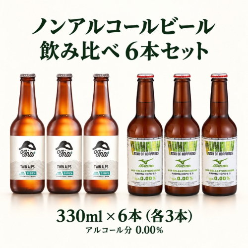 ノンアルコールビール飲み比べセット 南信州 信州 ノンアルコール ビール セット 2853873 - 長野県駒ヶ根市