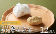 ＜松月堂＞栗きんとん12個入 【高島屋選定品】 栗きんとん 和菓子 栗菓子 スイーツ 岐阜県 F4N-3087