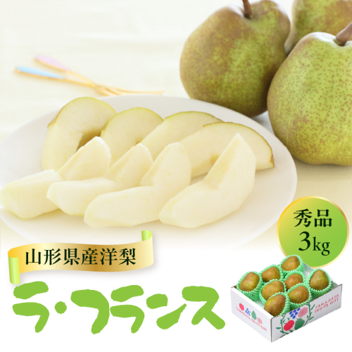 山形県産洋梨 ラ・フランス 秀品 約3kg【2026年11月上旬頃～発送予定】 063-025 2860942 - 山形県大江町