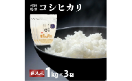 【定期便12回】福井県産 コシヒカリ 無洗米 3kg（1kg×3）＜令和8年産 / 数量限定 ＞【米 コメ お米 精米 白米 無洗米 玄米 ご飯 飯 こしひかり ブランド米 国産】[095-t12-a331]