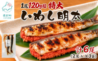 【北海道産】  いわし明太 6尾(2尾入×3袋) マイワシ 小分け ご飯のお供