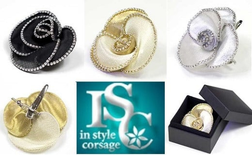 65A0440 ジュエリーコサージュ　スパイラル　ブラック＆ブラック[髙島屋選定品］ 286317 - 兵庫県三木市