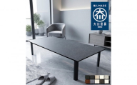 座卓 折りたたみ 100×85 熱・キズ強い 大川家具 完成品 ダイニングテーブル 座卓テーブル  （アルベル/TJ887KT74/フチ黒色/角R10） 折り畳みテーブル ローテーブル  和室 洋室 和モダン おしゃれ メラミン 日本製 福岡県大川市