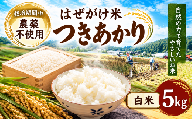 【栽培期間中 農薬不使用】はぜがけ米 つきあかり（白米）5kg | 米 国産 こめ 松本市 お米 ふるさと納税 信州 つきあかり 長野米 美味しい 松本産 ふっくら