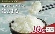 にこまる 10kg 【 クリーン精米 】 無洗米 相当 新米 ブランド米 こめ コメ お米 おこめ ライス【 高知 中土佐町 高知県産 国産 rice kome こめ 米 大野見米 無洗米 特別栽培米 ご飯 ごはん お弁当 おいしい おむすび おにぎり グルメ 送料無料  】