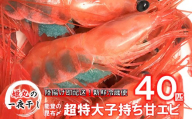 【姫丸の 子持ち甘エビ 超特大・40匹丸ごと昆布〆】2027年1月-6月発送