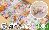 生姜 50g×20パック 別役の生姜 しょうが ショウガ 計1000g セット 詰め合わせ 詰め合せ 詰合せ ジンジャー 使いやすい 便利 料理 薬味 調味料 国産 高知県産 野菜 根茎 bc-0031