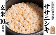 新米 令和８年産 【先行予約】 瀬戸内 自然栽培米 「ササニシキ」玄米 10kg 定期便 12ヵ月（隔月配送） 無農薬 無肥料  米 自然栽培 こめ 岡山県 瀬戸内市 さしすせそ Wacca Farm 自然食品 自然食