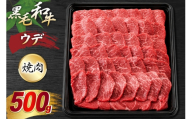 神戸牛 焼肉 ウデ焼肉 500g [やまのおかげ屋 兵庫県 三田市 3d28bti810007] 牛肉 神戸ビーフ 和牛 黒毛和牛 国産牛 国産 神戸牛 ブランド牛 牛肉  ウデ肉 冷凍 BBQ バーベキュー キャンプ