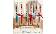 【G0798】夢を叶えるキラキラ　ハーバリウムボールペン：配送情報備考　グリーン
