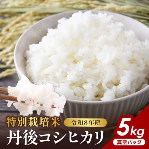 令和8年産 特別栽培米 丹後コシヒカリ 5kg（真空パック） 2870207 - 京都府京丹後市