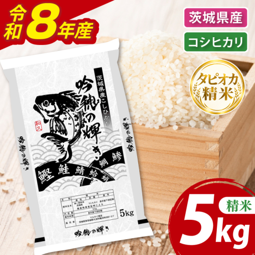 ＜令和8年産 ＞新米無洗米 こしひかり 5kg（5kg×1袋）（茨城県産）精米 こしひかり 米 ごはん コメ お米 白米 国産 茨城県産 2870448 - 茨城県大洗町
